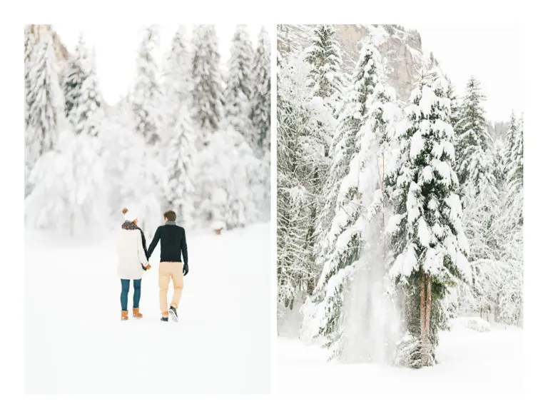 Photographe couple et portrait à Chamonix et Megève près du Mont Blanc en Haute Savoie (74). Photo de portrait au bord du lac de Montriond à Morzine en hiver dans la neige et à la montagne